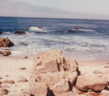 large rocks along seashore