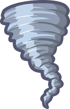 Tornado funnel cloud